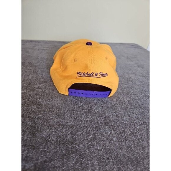 Mitchell & Ness LA Lakers Snapback Cap Hat NBA Hardwood Classics Adjustable OS - Picture 6 of 16